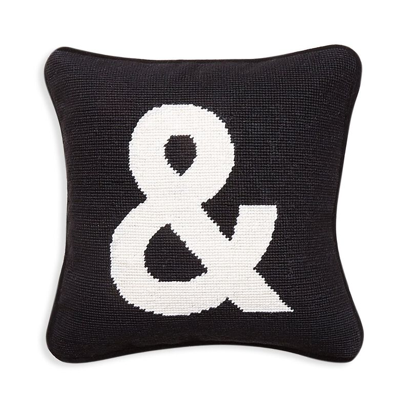 & Needlepoint Pillow, large